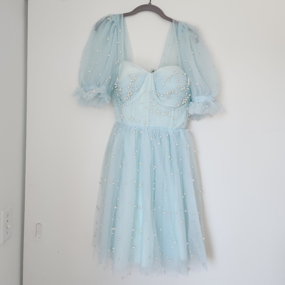 Ava Gowns Pearl Mini Dress (NWT) - Picture 4 of 11